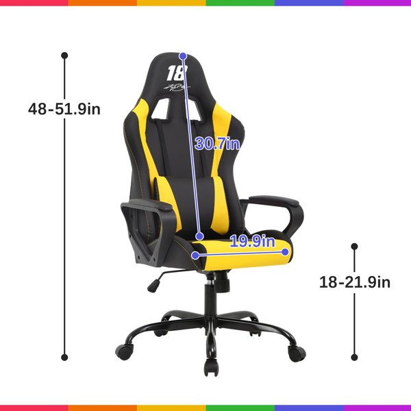 Back gaming chair pc office chair racing computer chair task desk chair ergonomic swivel rolling chair with lumbar support back hot sale